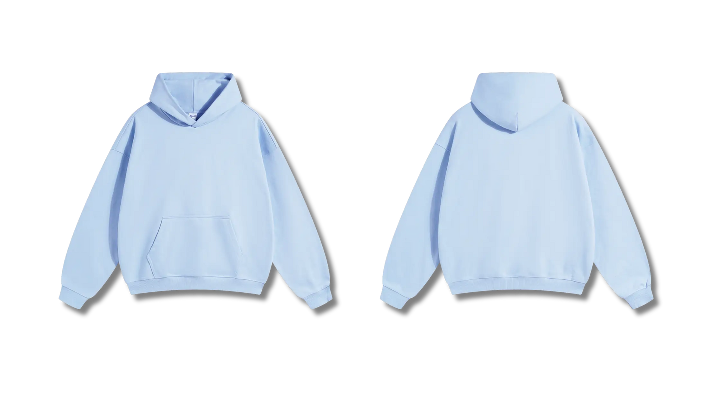 Vedette Premium Hoodie – Light Blue – Essence