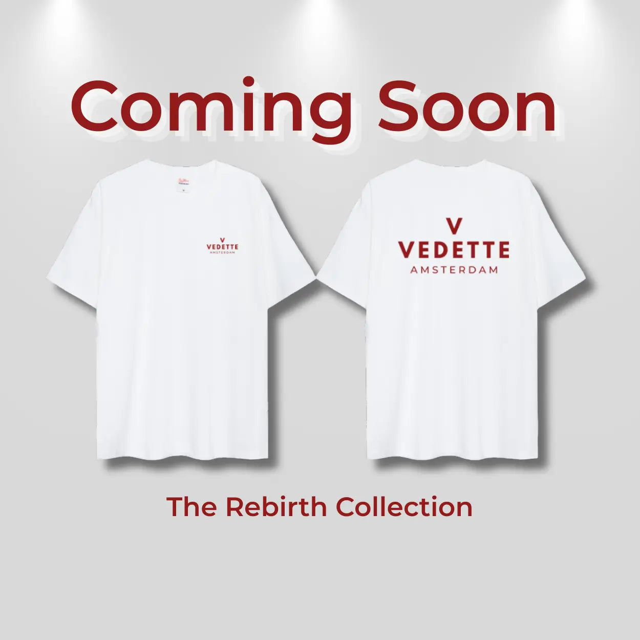 Vedette 'Rebirth' Tee – Khaki / White Logo (Front & Back)