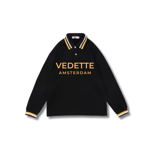 Vedette Premium Long-Sleeve Polo – Signature Edition
