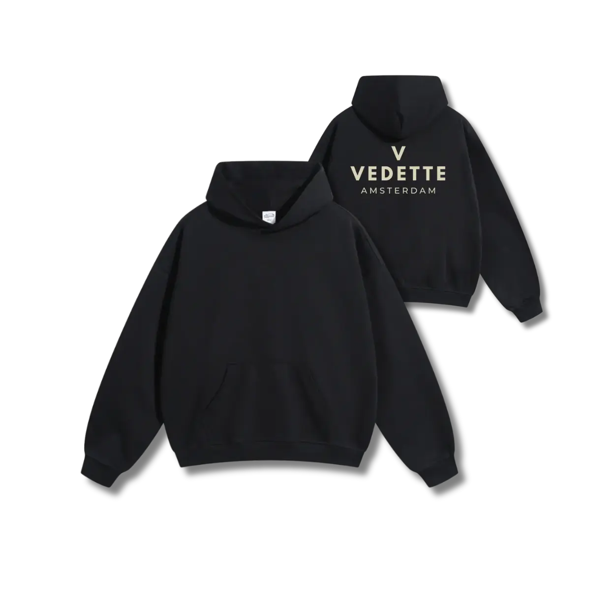 Vedette Premium Hoodie – Active Black – Backline