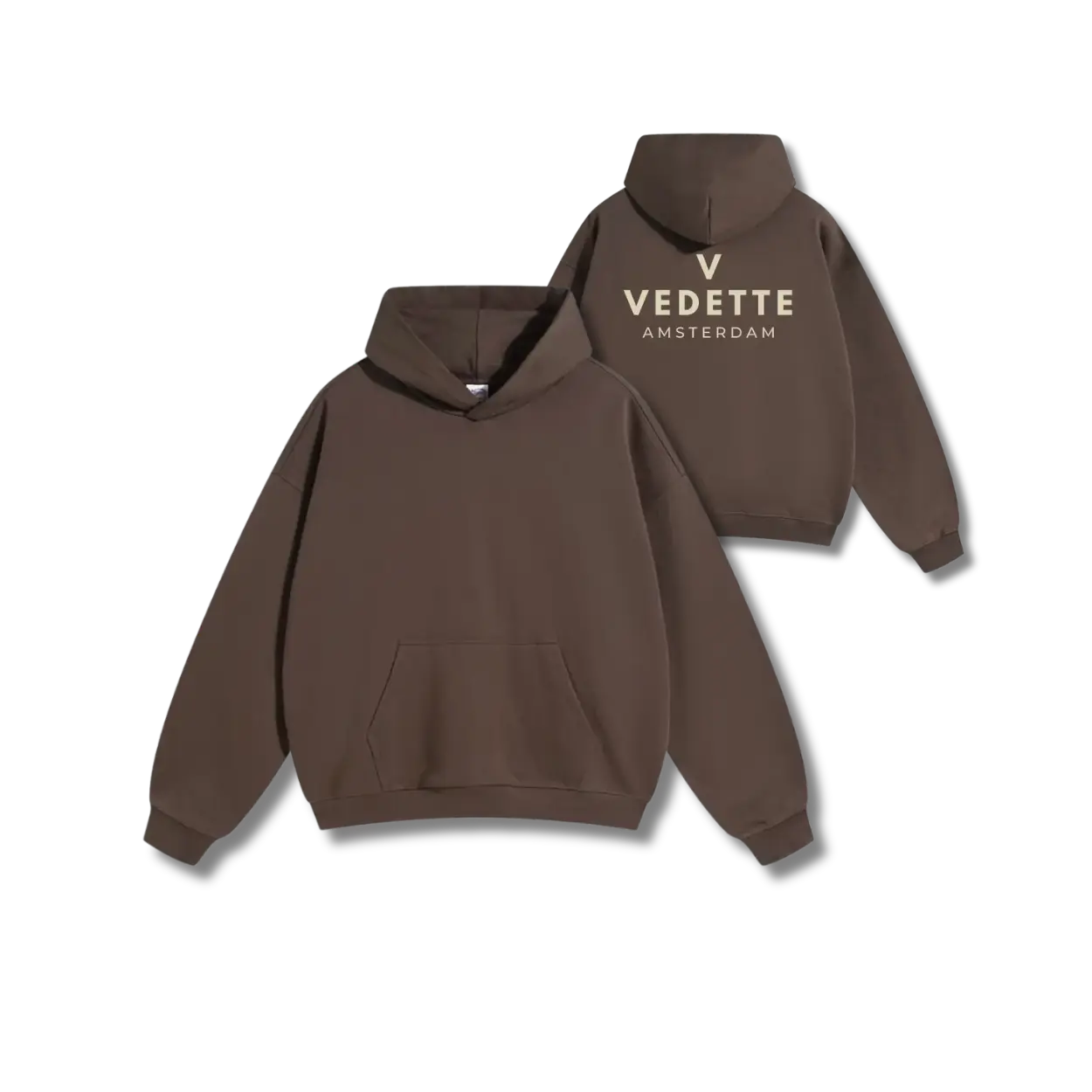 Vedette Premium Hoodie – Brown – Backline