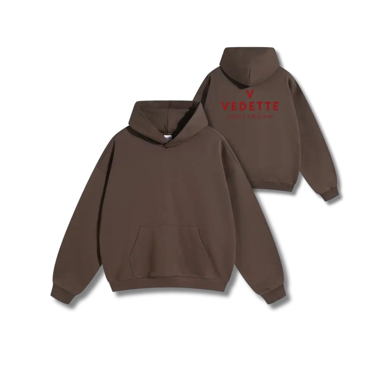 Vedette Premium Hoodie – Brown – Backline