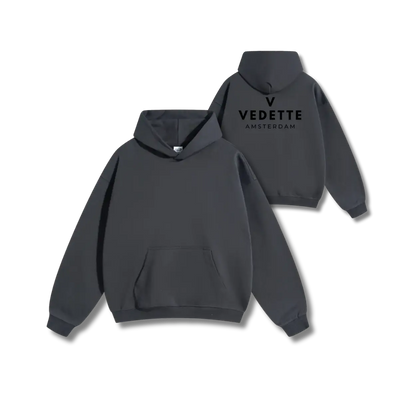 Vedette Premium Hoodie – Dark Gray – Backline