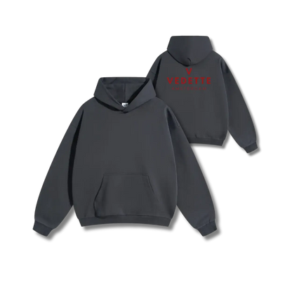 Vedette Premium Hoodie – Dark Gray – Backline