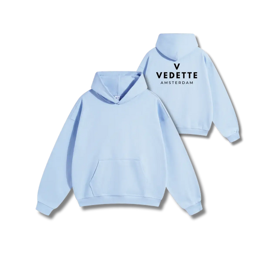Vedette Premium Hoodie – Light Blue – Backline