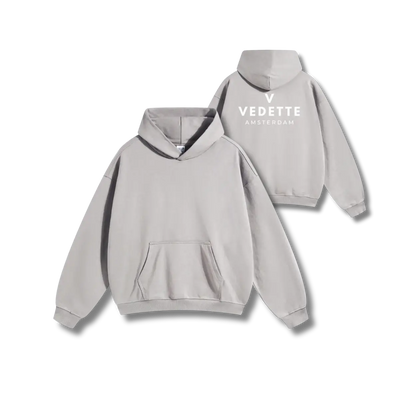 Vedette Premium Hoodie – Light Gray – Backline