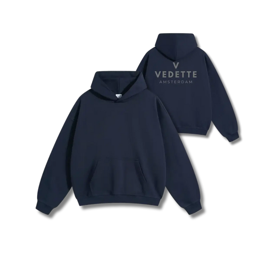 Vedette Premium Hoodie – Navy Blue – Backline