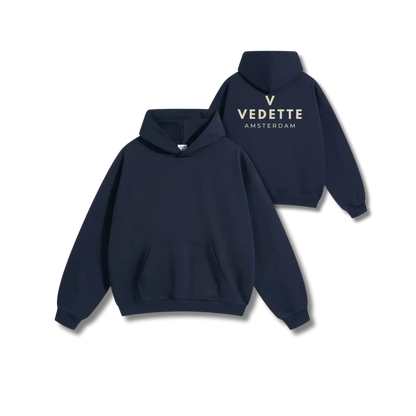 Vedette Premium Hoodie – Navy Blue – Backline