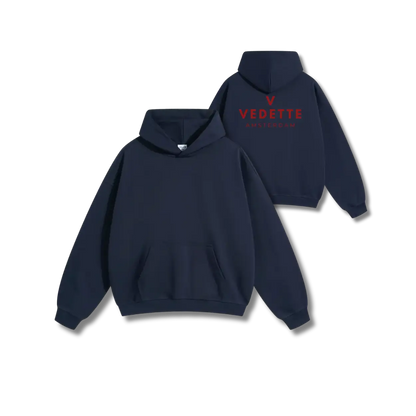 Vedette Premium Hoodie – Navy Blue – Backline