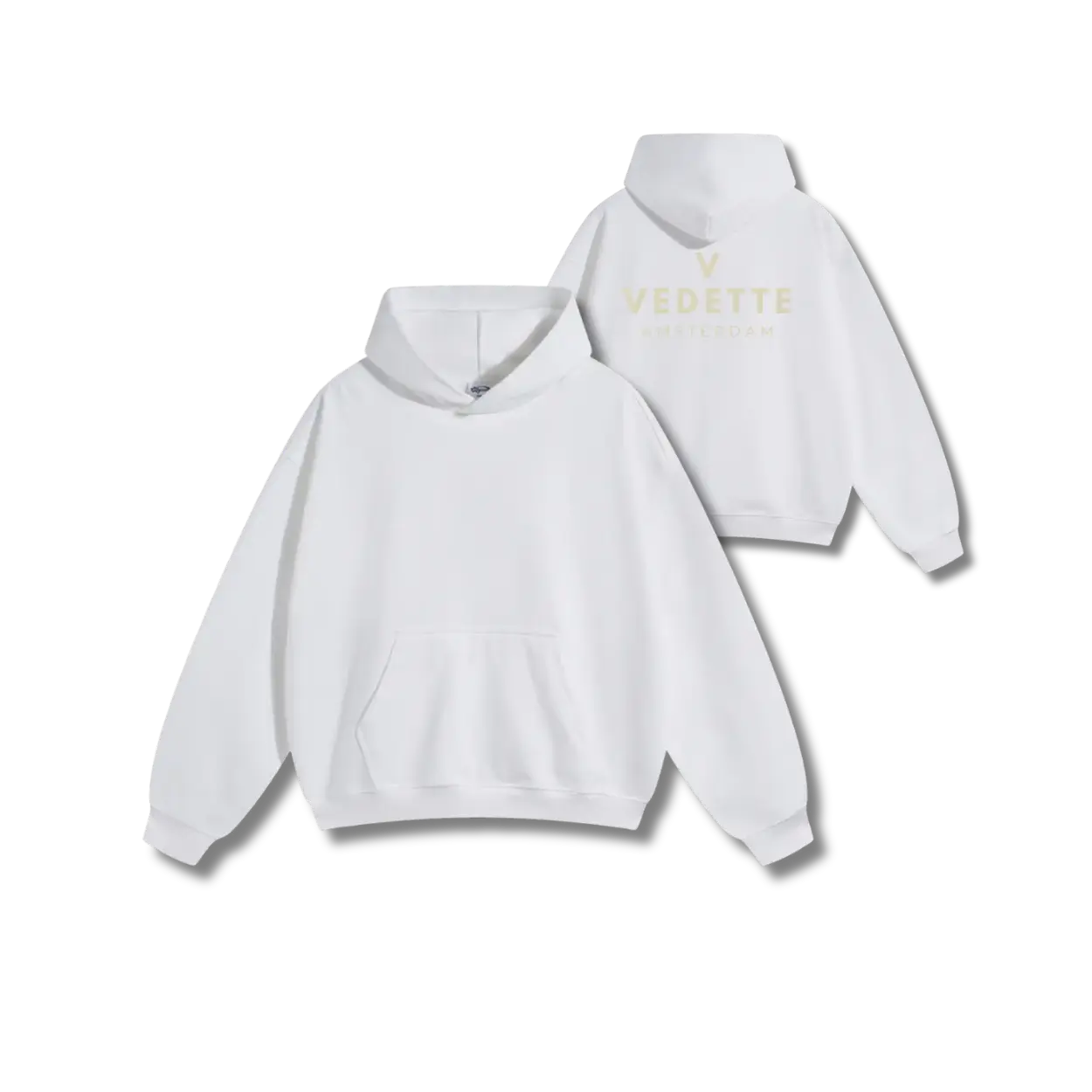 Vedette Premium Hoodie – White – Backline