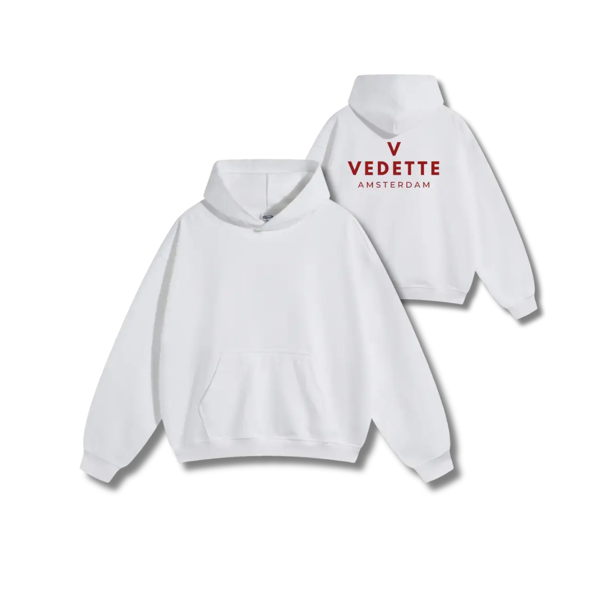 Vedette Premium Hoodie – White – Backline