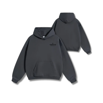 Vedette Premium Hoodie – Dark Gray – Crest