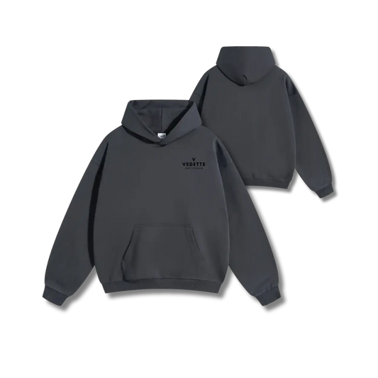 Vedette Premium Hoodie – Dark Gray – Crest