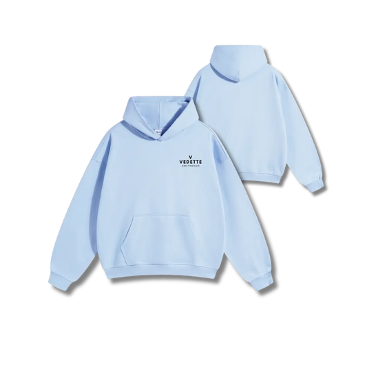 Vedette Premium Hoodie – Light Blue – Crest