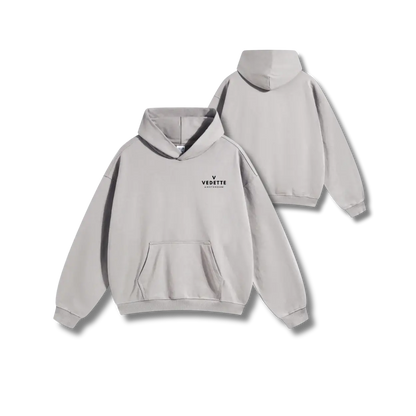 Vedette Premium Hoodie – Light Gray – Crest