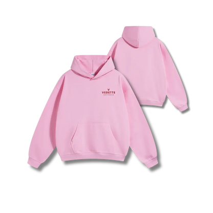 Vedette Premium Hoodie – Pink – Crest
