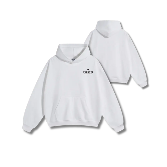 Vedette Premium Hoodie – White – Crest