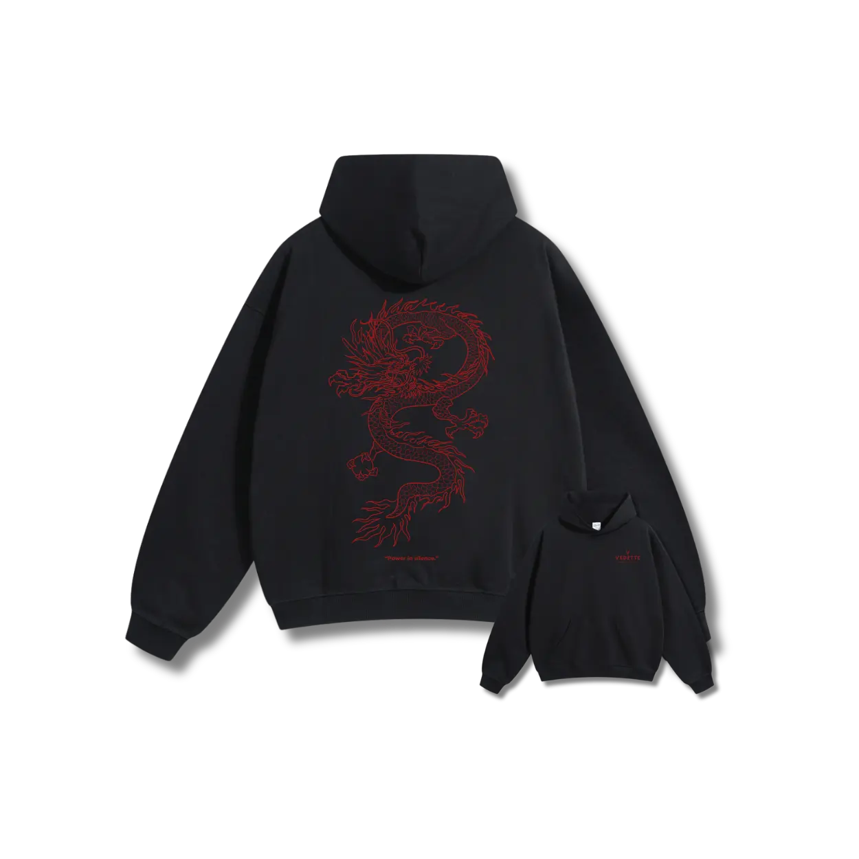 Vedette Premium Dragon Hoodie – Power in silence – Limited Edition