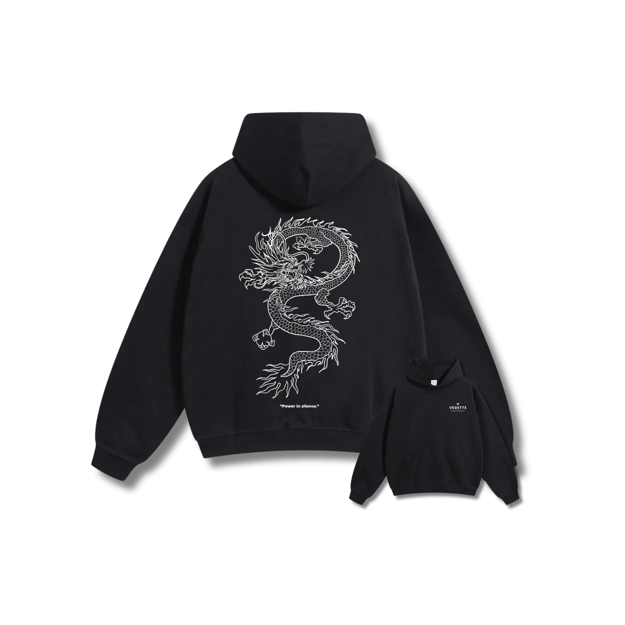 Vedette Premium Dragon Hoodie – Power in silence – Limited Edition
