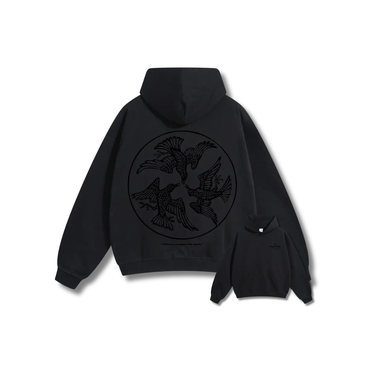 Vedette Premium Hoodie – Stillness conquers the storm – Limited Edition