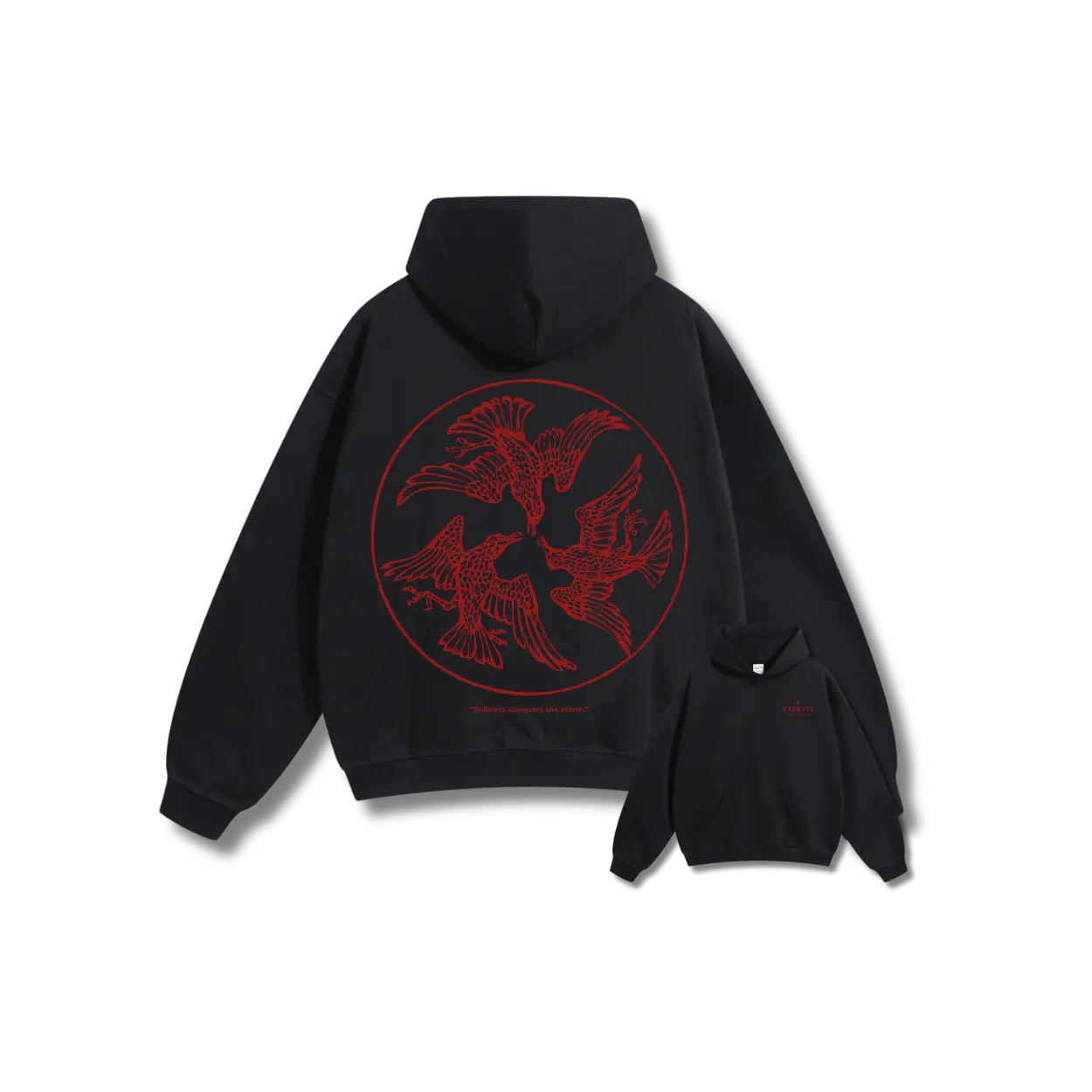 Vedette Premium Hoodie – Stillness conquers the storm – Limited Edition