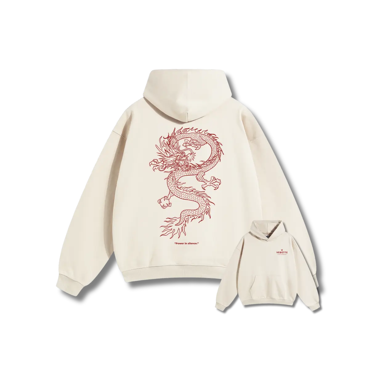 Vedette Premium Dragon Hoodie – Power in silence – Limited Edition