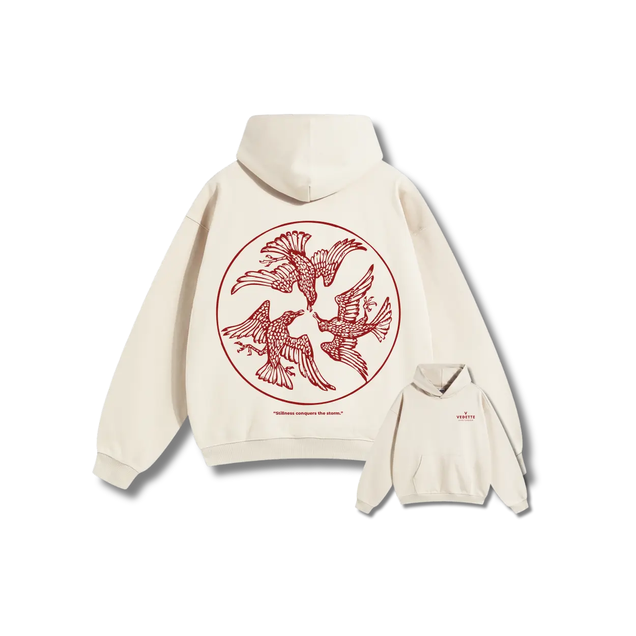 Vedette Premium Hoodie – Stillness conquers the storm – Limited Edition