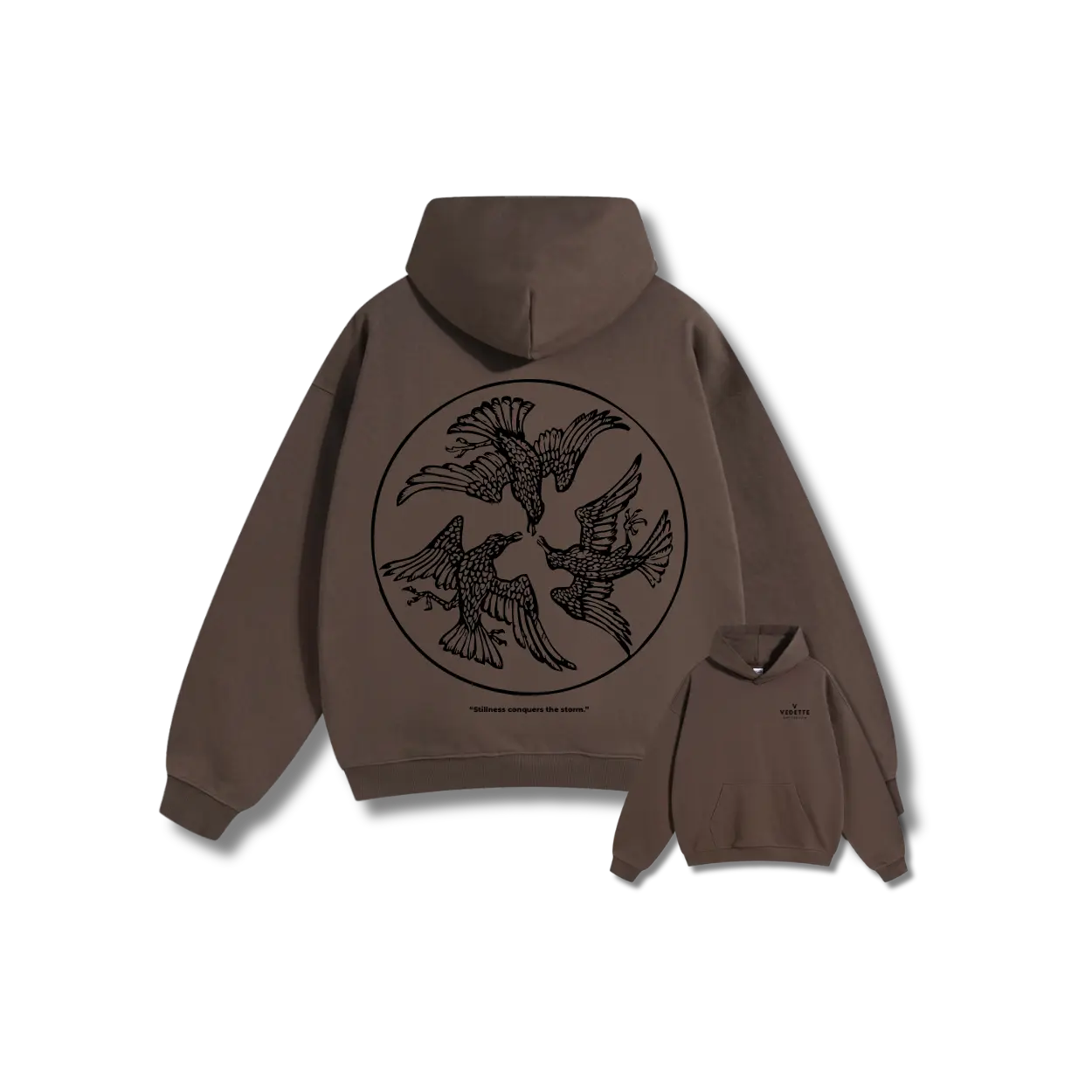 Vedette Premium Hoodie – Stillness conquers the storm – Limited Edition