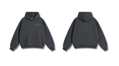 Dark Gray Hoodie – Gray Logo – Chest Only – Unisex Premium Fit