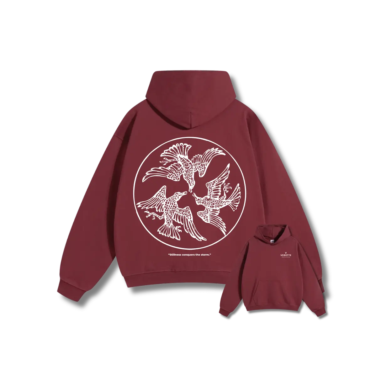 Vedette Premium Hoodie – Stillness conquers the storm – Limited Edition