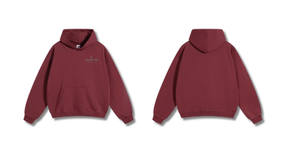 Vedette Premium Hoodie – Dark Red – Essence