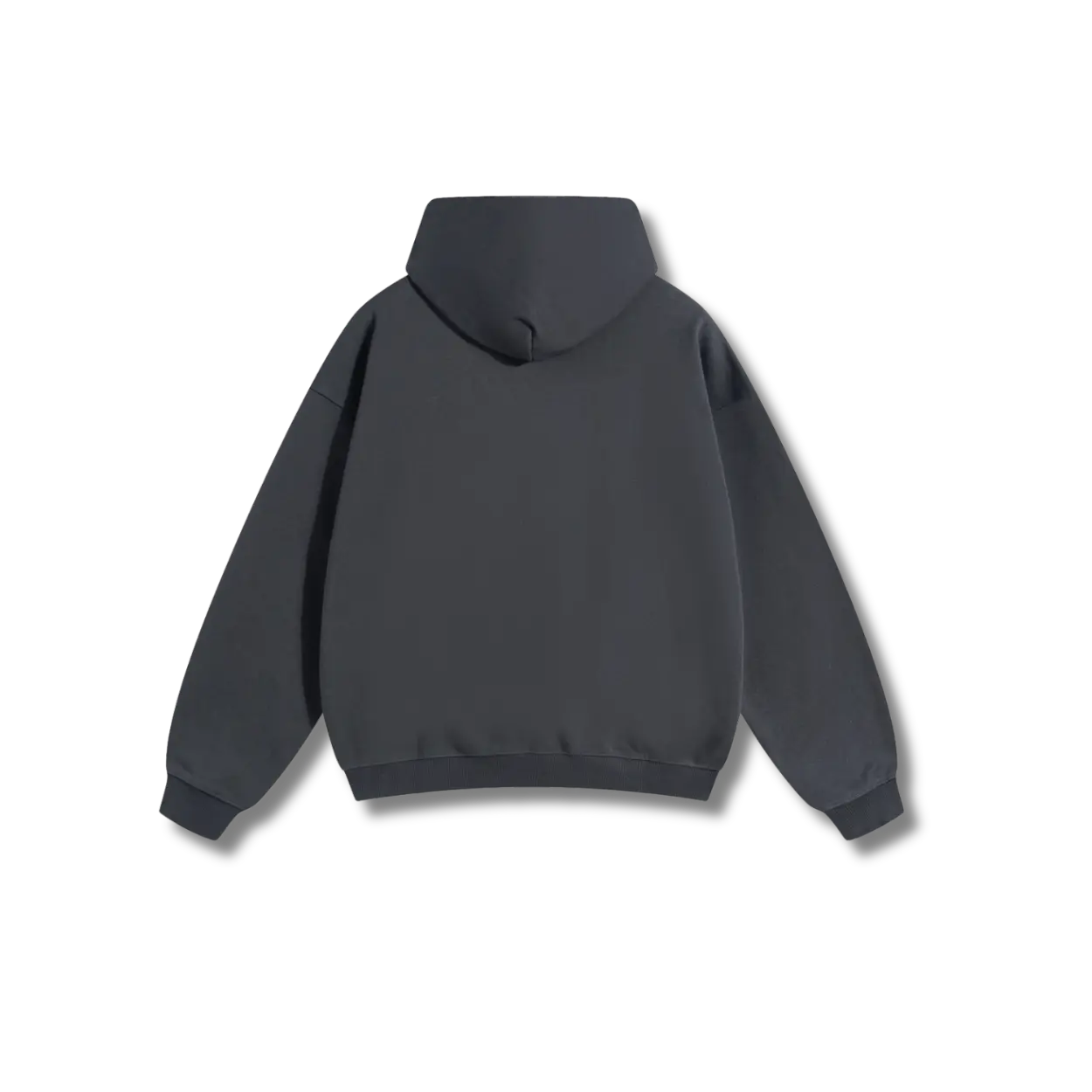 Dark Gray Hoodie – Black Logo – Chest Only – Unisex Premium Fit