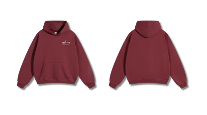Vedette Premium Hoodie – Dark Red – Crest