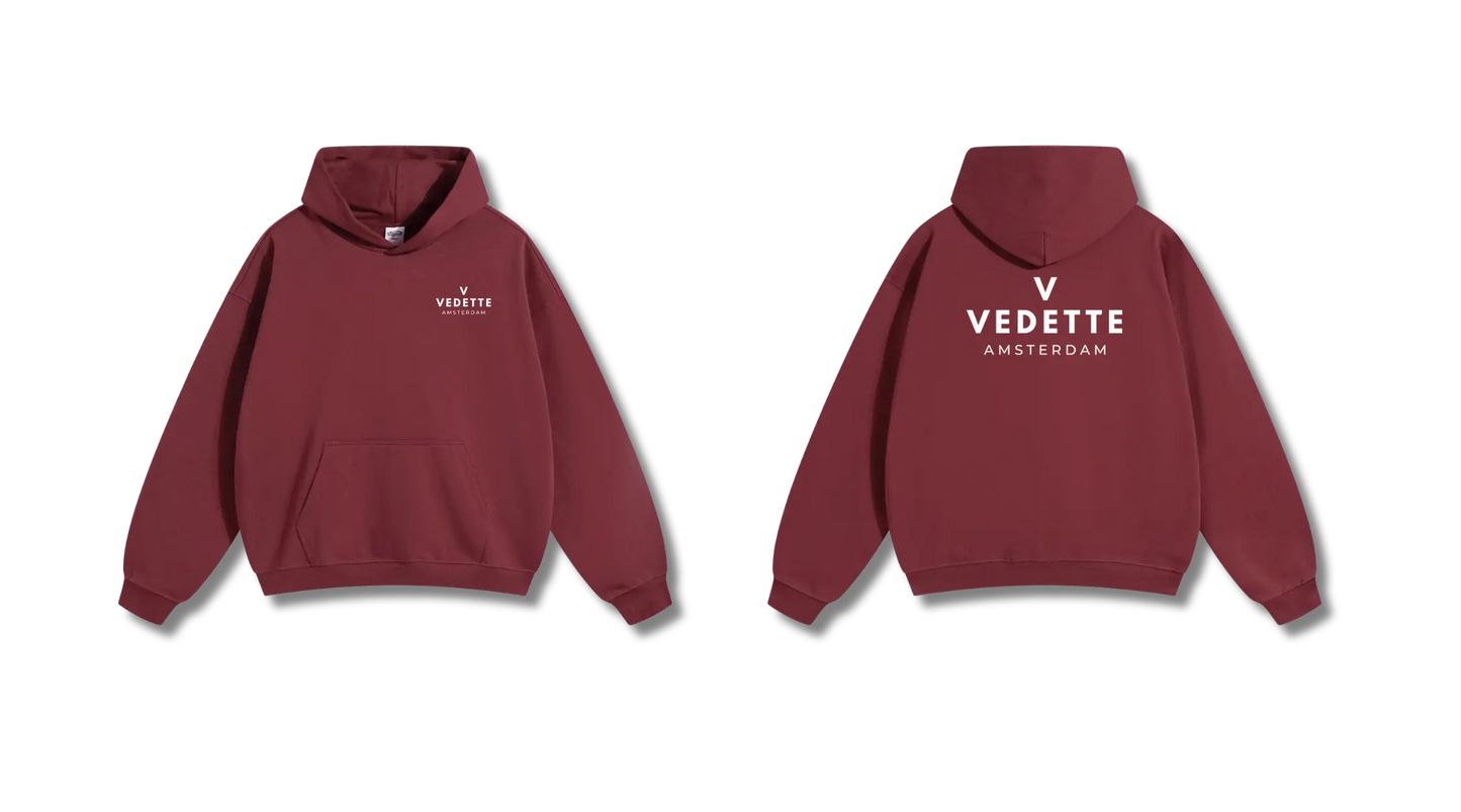 Vedette Premium Hoodie – Dark Red – Insignia