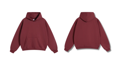 Vedette Premium Hoodie – Dark Red – Essence
