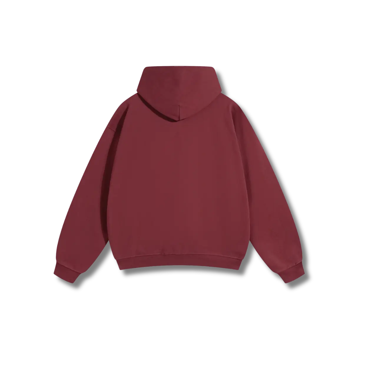 Vedette Premium Hoodie – Dark Red – Crest