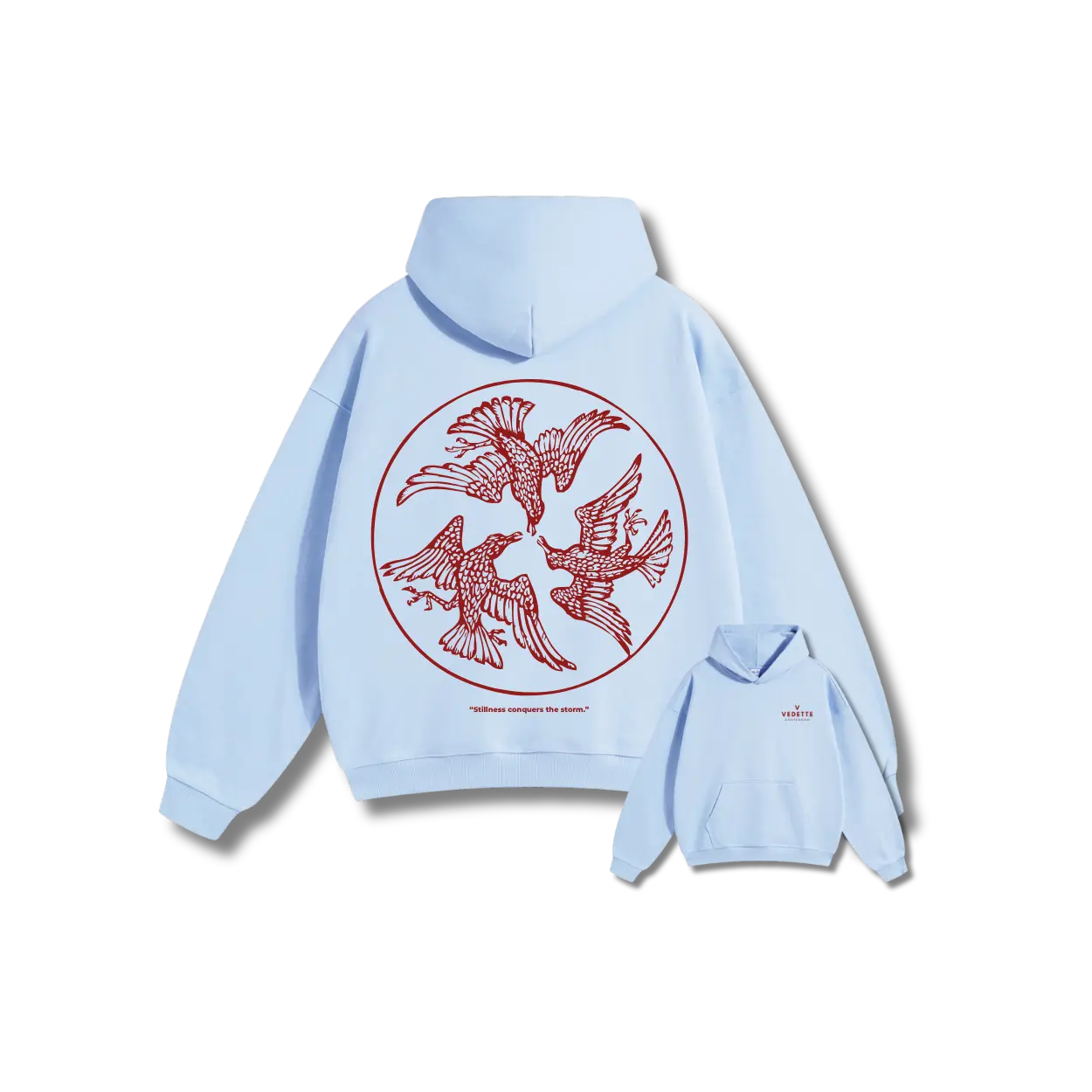 Vedette Premium Hoodie – Stillness conquers the storm – Limited Edition