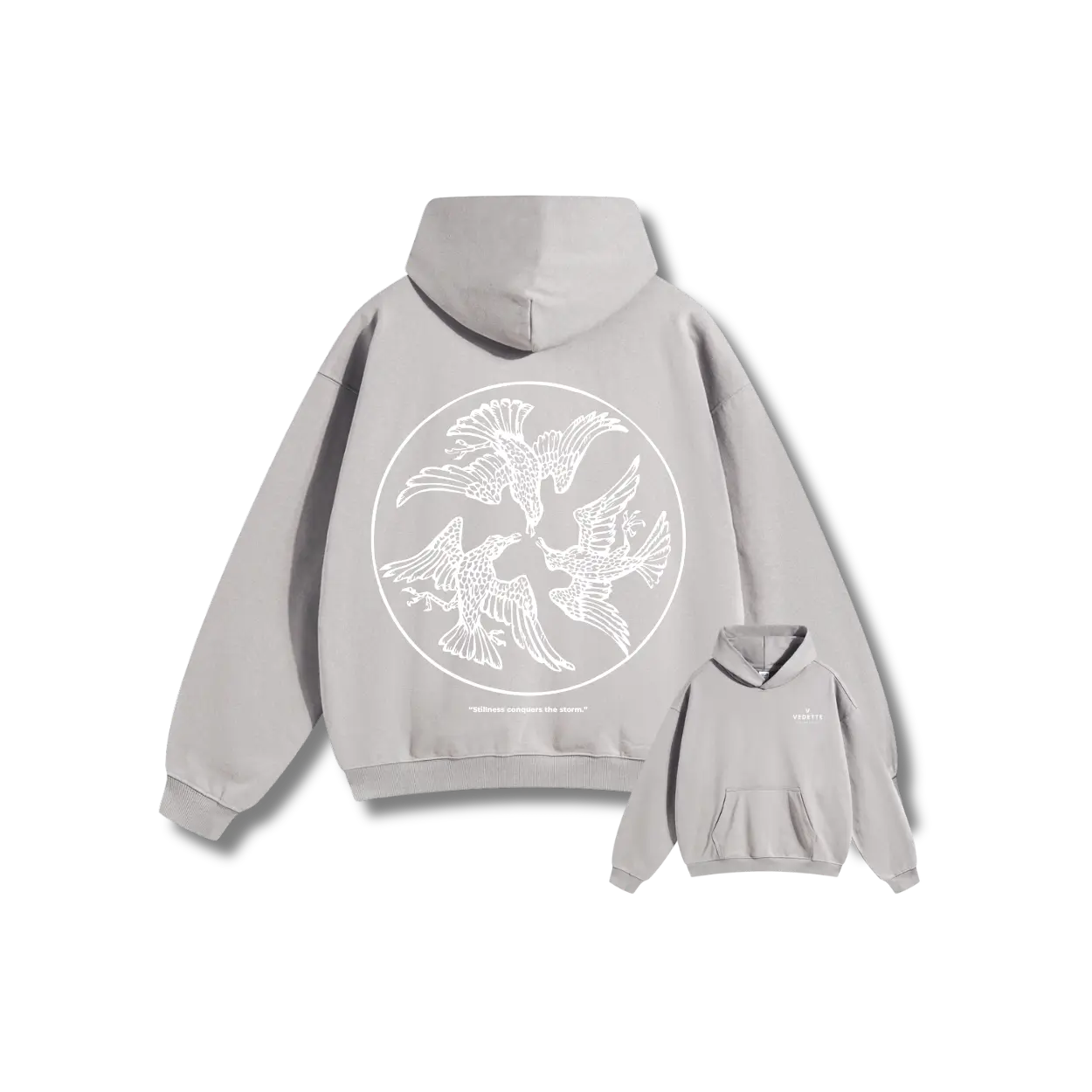 Vedette Premium Hoodie – Stillness conquers the storm – Limited Edition