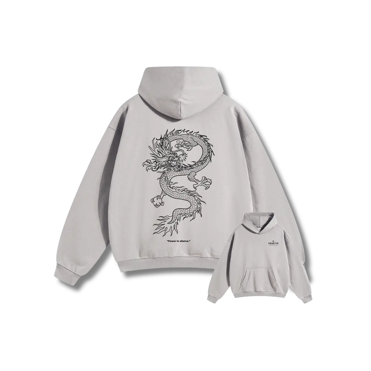 Vedette Premium Dragon Hoodie – Power in silence – Limited Edition