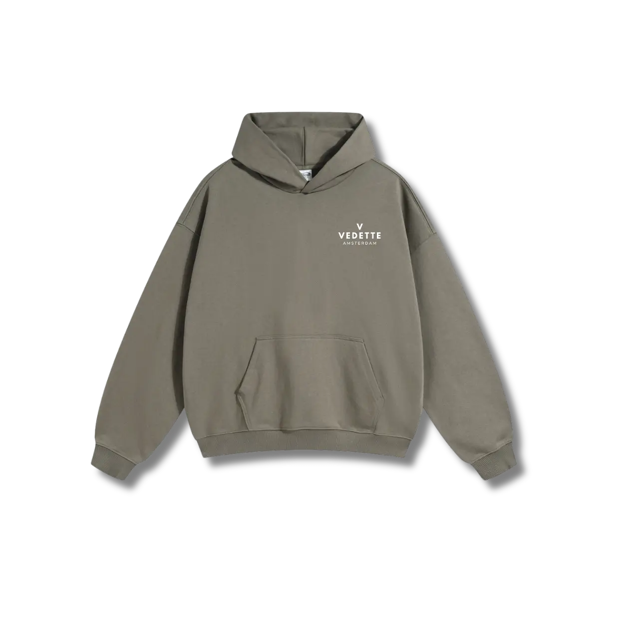 Palm Green Hoodie – White Logo – Chest + Back – Unisex Premium Fit