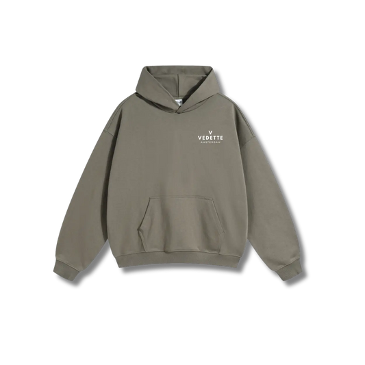Palm Green Hoodie – White Logo – Chest Only – Unisex Premium Fit