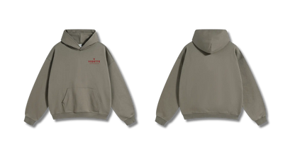 Palm Green Hoodie – Red Logo – Chest Only – Unisex Premium Fit