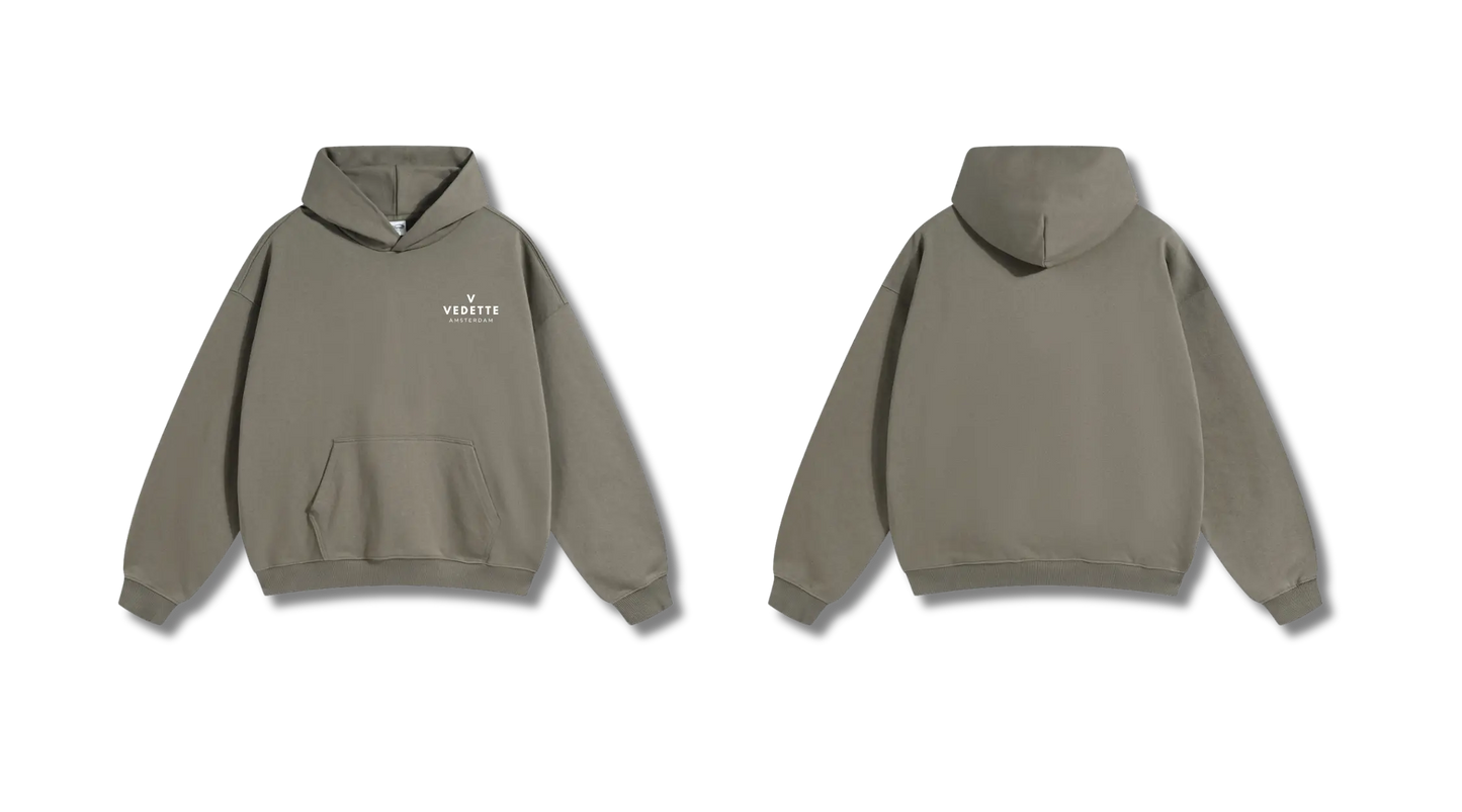 Palm Green Hoodie – White Logo – Chest Only – Unisex Premium Fit