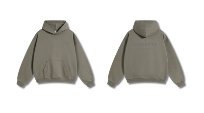 Palm Green Hoodie – Gray Logo – Chest + Back – Unisex Premium Fit