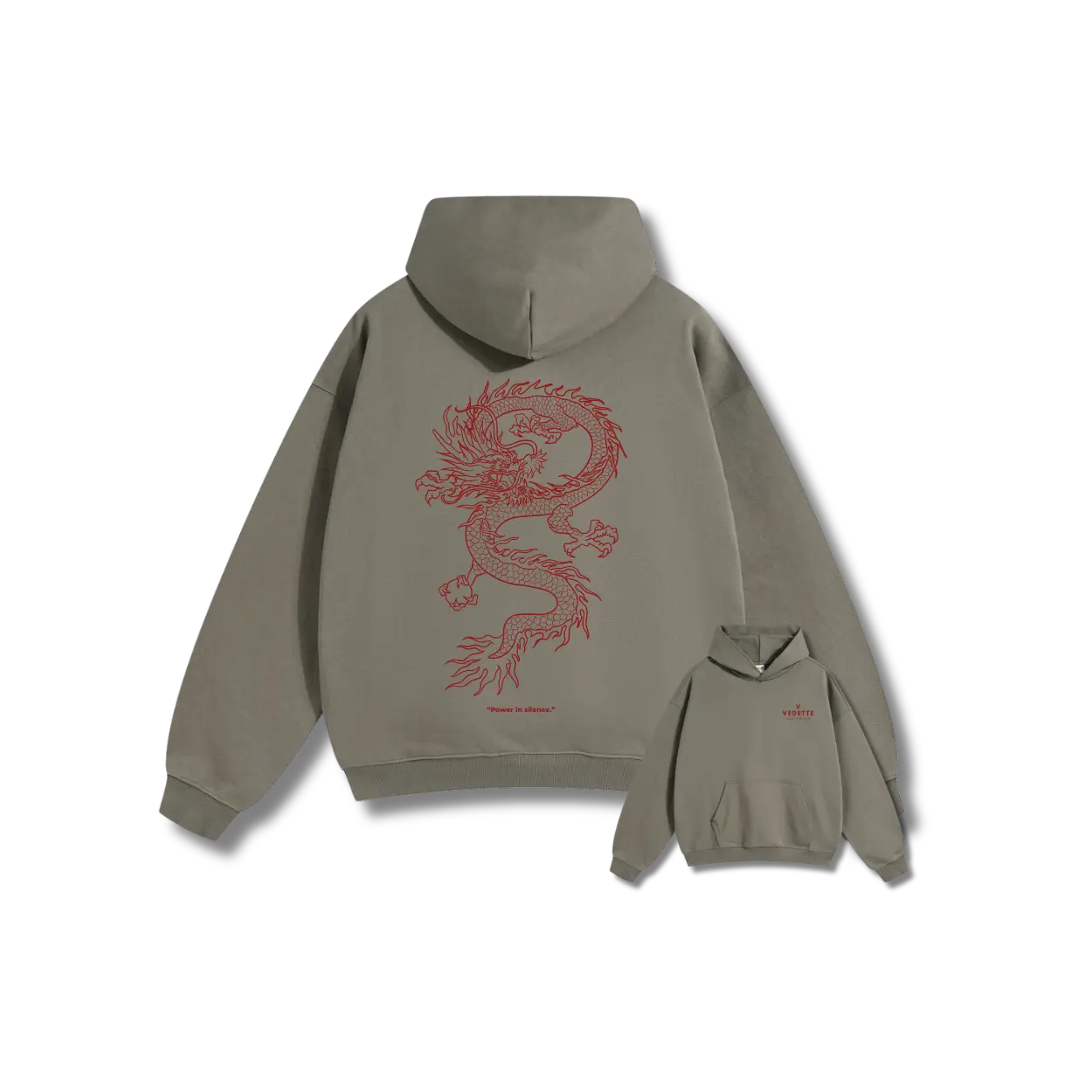 Vedette Premium Dragon Hoodie – Power in silence – Limited Edition