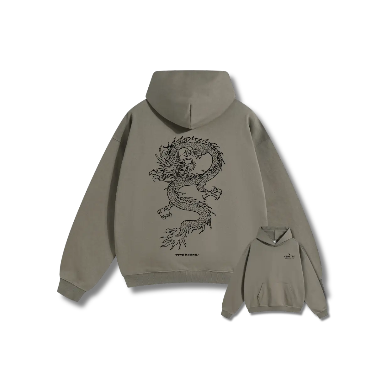 Vedette Premium Dragon Hoodie – Power in silence – Limited Edition