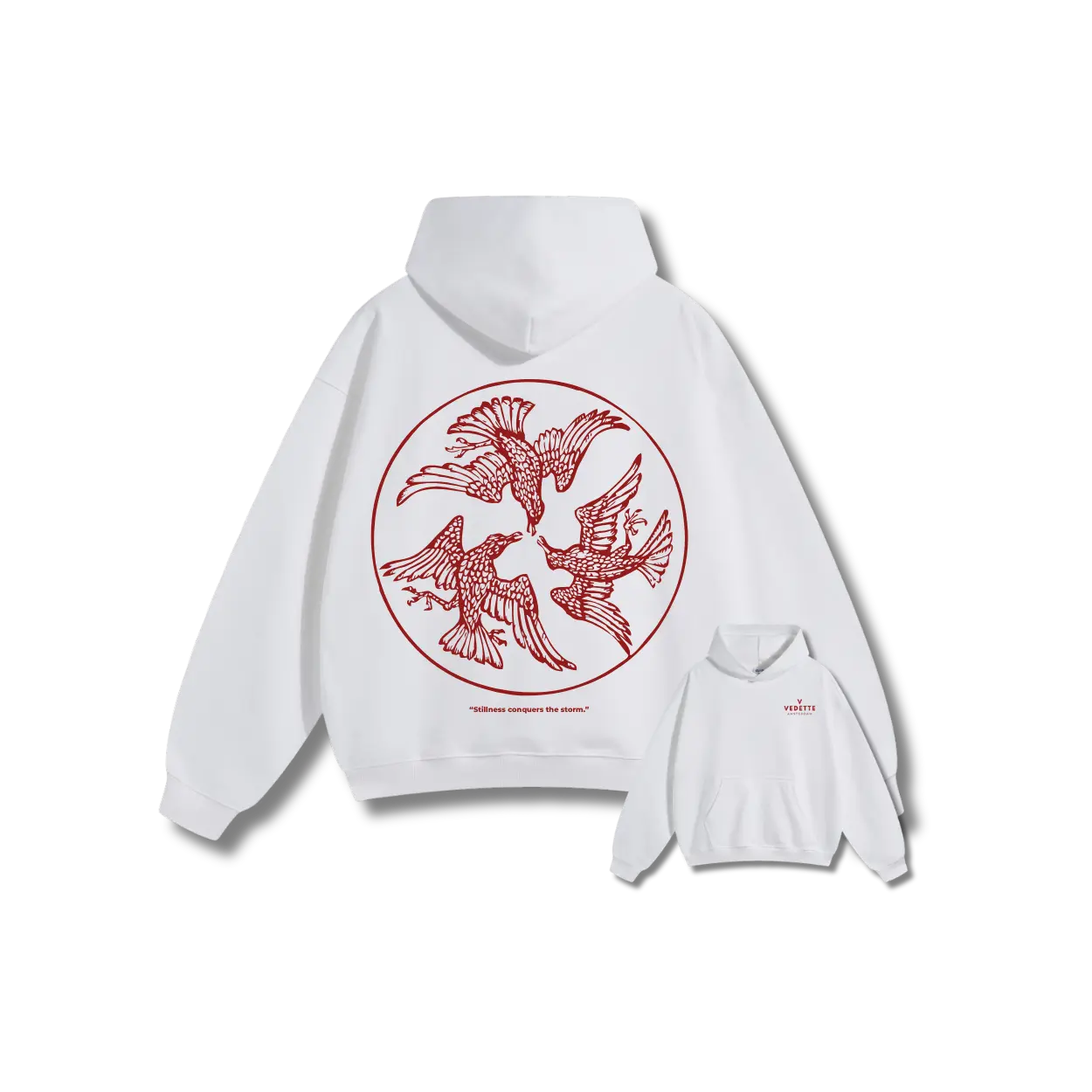 Vedette Premium Hoodie – Stillness conquers the storm – Limited Edition