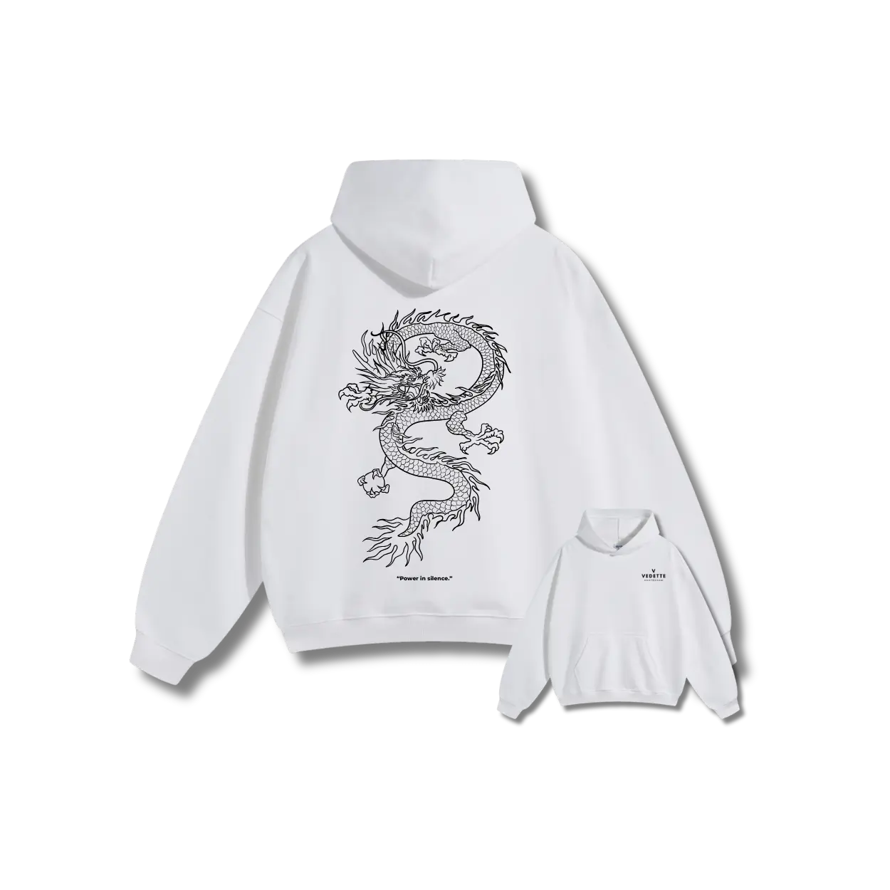 Vedette Premium Dragon Hoodie – Power in silence – Limited Edition