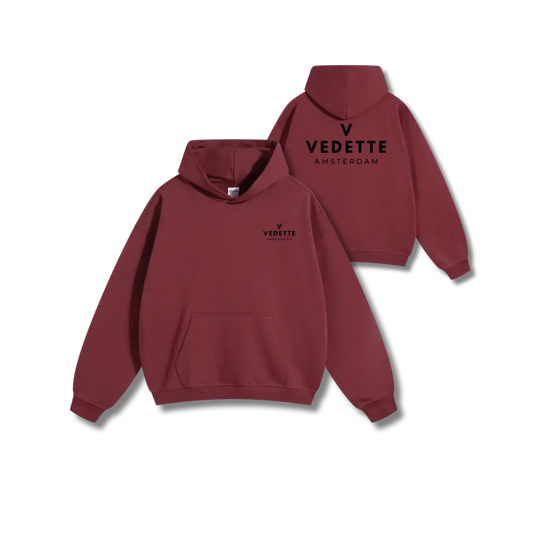 Vedette Premium Hoodie – Dark Red – Insignia