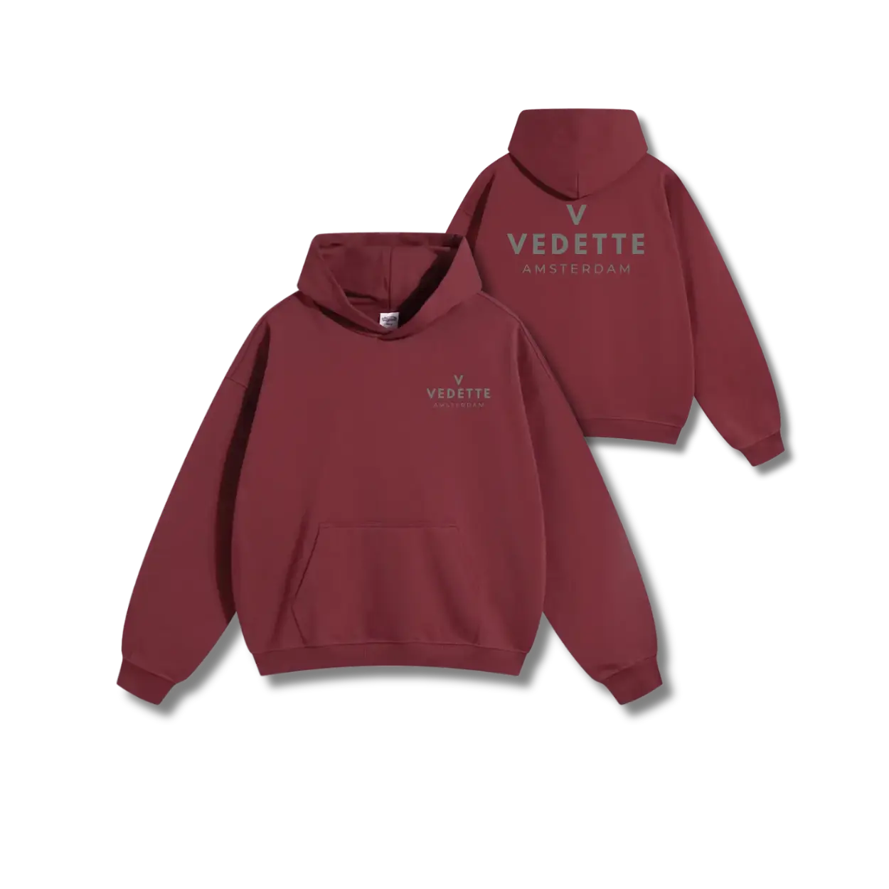 Vedette Premium Hoodie – Dark Red – Insignia